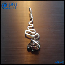 Load image into Gallery viewer, Sterling Silver Coil Pendant with Campo del Cielo Meteorite