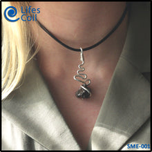 Load image into Gallery viewer, Sterling Silver Coil Pendant with Campo del Cielo Meteorite