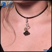 Load image into Gallery viewer, Sterling Silver Coil Pendant with Campo del Cielo Meteorite