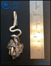 Load image into Gallery viewer, Sterling Silver Coil Pendant with Campo del Cielo Meteorite