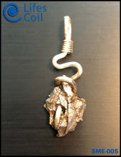 Load image into Gallery viewer, Sterling Silver Coil Pendant with Campo del Cielo Meteorite