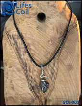 Load image into Gallery viewer, Sterling Silver Coil Pendant with Campo del Cielo Meteorite