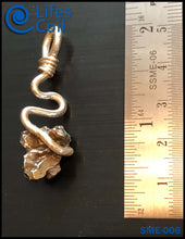 Load image into Gallery viewer, Sterling Silver Coil Pendant with Campo del Cielo Meteorite